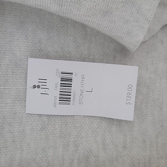 J. Jill Women's Gray Open Front Cardigan Sweater Short Sleeve Oversized Sz L - Picture 3 of 8